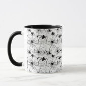 Spinnennetz Muster Halloween  Tasse (Links)