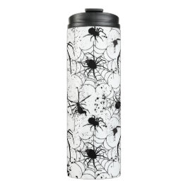 Spinnennetz-Muster Halloween Thermosbecher