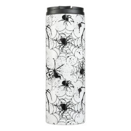 Spinnennetz-Muster Halloween Thermosbecher