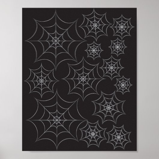 Spinnennetz-Muster Poster (Vorne)