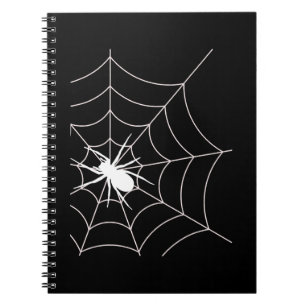 Spinnennetz-Schwangerschaftsankündigung Halloween Notizblock