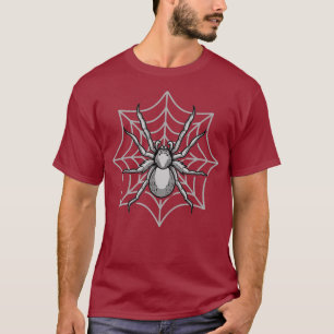 Spinnennetz Spinnwebe Arachnid Entomologie - T-Shirt