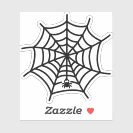 Spinnennetze Aufkleber