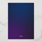 Spinnennetze Folien Feiertagskarte (Rückseite)