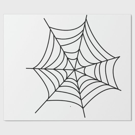 Spinnennetze Geschenkpapier (Flach)