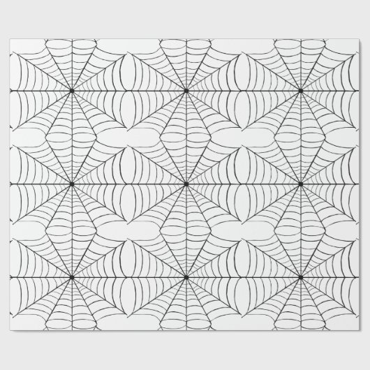 Spinnennetze Geschenkpapier (Flach)