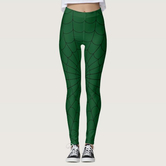 Spinnennetze/Halloweenleder Leggings (Vorderseite)