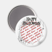 Spinnennetze im Ecke Halloween-Foto Magnet (Vorderseite/Rückseite)