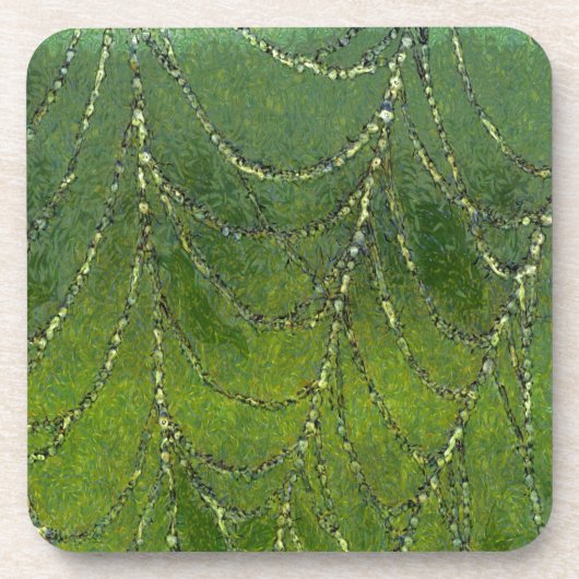 Spinnennetze mit Tauben Abstrakte Kunst Getränkeuntersetzer (Vorderseite)