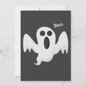 Spinnennetze Orange Spooky Adult Halloween-Party Einladung (Rückseite)