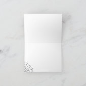 Spinnennetze Schwarz-Weiß-Gothic-Hochzeit Dankeskarte (Innenseite)