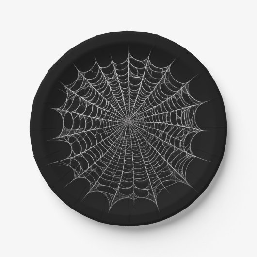 Spinnennetze Spinnennetz Halloween Pappteller (Vorderseite)