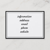 Spinnennetze und glücklicher Halloween-Text Visitenkarte (Rückseite)