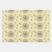 Spinnennetze und Spinnen an der Wand Geschenkpapier Set (Vorderseite 3)
