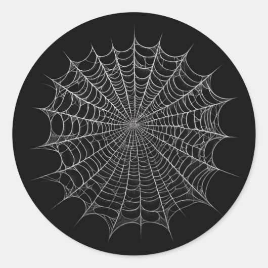 Spinnennetze WebHalloween Runder Aufkleber (Vorderseite)