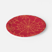 Spinnennetzpapierplatte Pappteller (Schrägansicht)