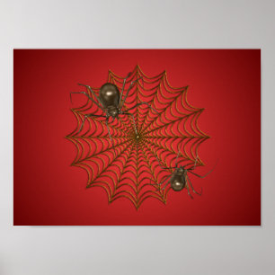Spinnenposter Poster