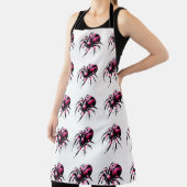 Spinnenrosa halloween Schürze (InSitu)