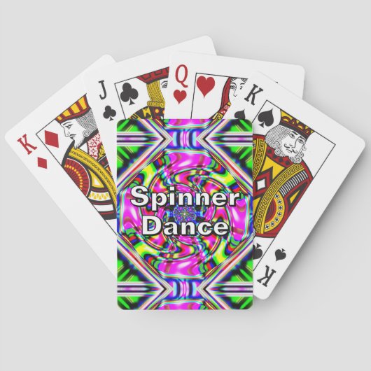 Spinner Dance (Sie können die Wörter ändern) Spielkarten (Rückseite)