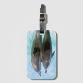 Spinner-Delphine | Oahu Hawaii Gepäckanhänger (Vorderseite Vertikal)