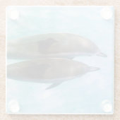 Spinner-Delphine | Oahu Hawaii Glasuntersetzer (Rückseite)