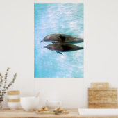 Spinner-Delphine | Oahu Hawaii Poster (Küche)