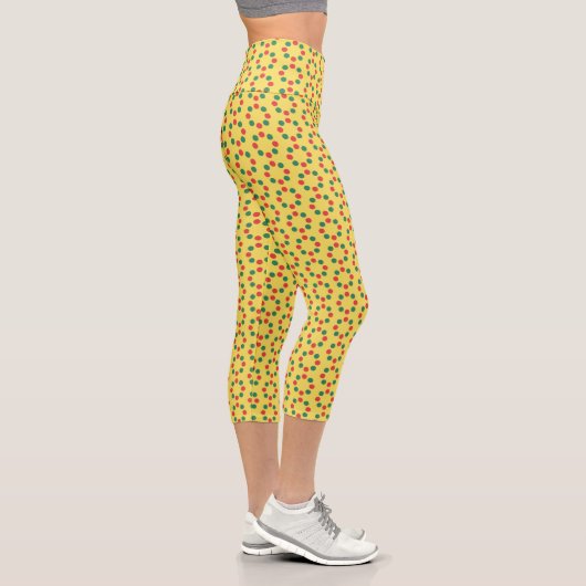 Spinner Gemustert Capri Leggings (Rechts)