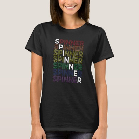 Spinner Handspinner & Drop Spindle T-Shirt (Vorderseite)