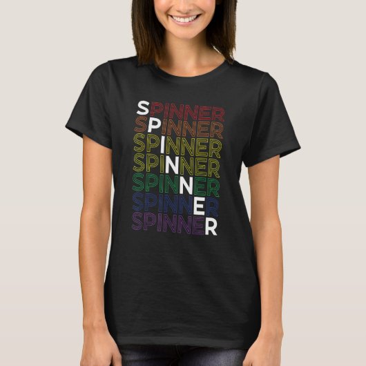 Spinner Handspinner & Drop Spindlermühle T-Shirt (Vorderseite)