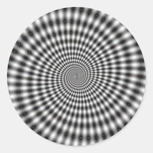 Spinner Swirl Runder Aufkleber (Vorderseite)