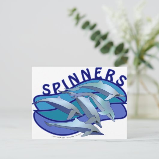 Spinners Postkarte (Stehend Vorderseite)