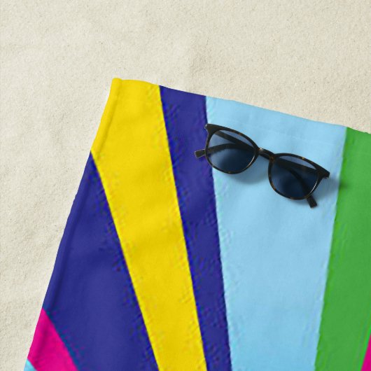 Spinnfarbenrad Strandtuch (Beispiel)