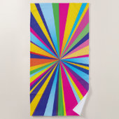 Spinnfarbenrad Strandtuch (Vorderseite)