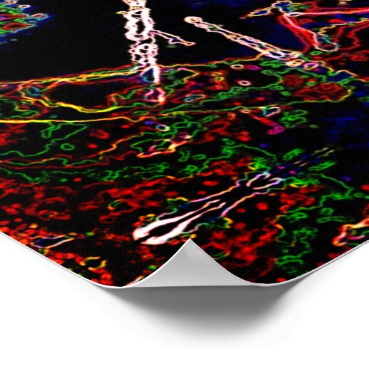 Spinngewebe Poster (Ecke)