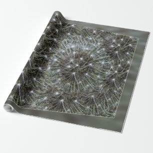 Spinning dandelion puff geschenkpapier