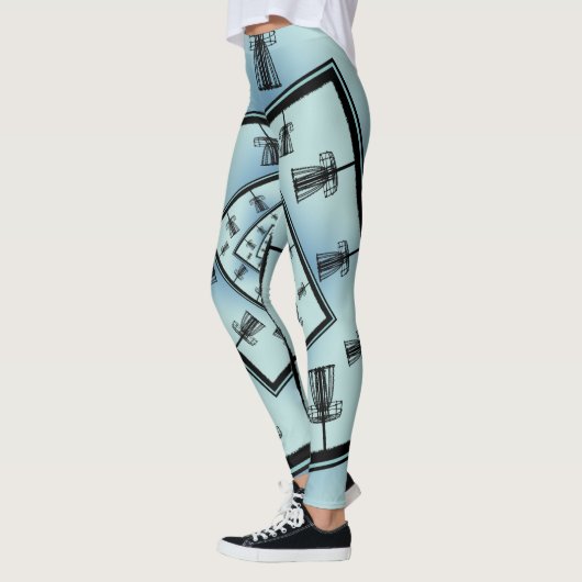 Spinning Disk Golf Baskets Leggings (Links)