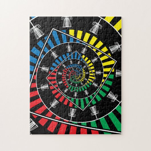 Spinning Disk Golf Baskets Puzzle (Vertikal)