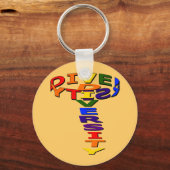 Spinning-Diversity-Schlüsselanhänger Schlüsselanhänger (Vorderseite)