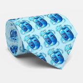 Spinning Dreidel in Hanukkah Krawatte (Gerollt)