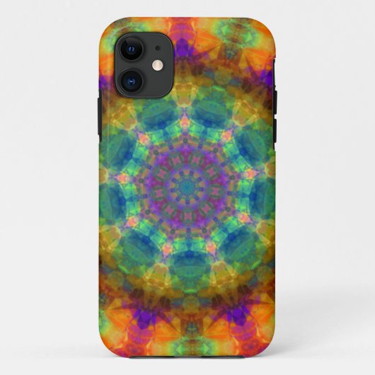 Spinning Kaleidoscope Rainbow Case-Mate iPhone Cas Hülle (Rückseite)