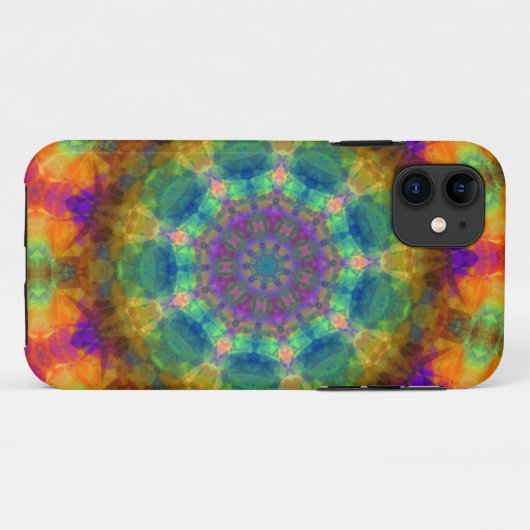 Spinning Kaleidoscope Rainbow Case-Mate iPhone Cas Hülle (Rückseite (Horizontal))