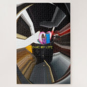 Spinning Office Essentials Moderne Wanddekoration Puzzle (Vertikal)