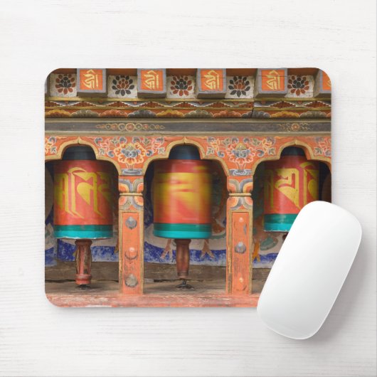 Spinning Prayer Wheels Mousepad (Mit Mouse)