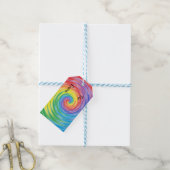 Spinning Rainbow-Gift-Tags Geschenkanhänger (Mit Garn)