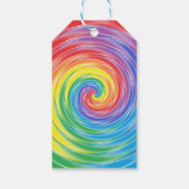 Spinning Rainbow-Gift-Tags Geschenkanhänger (Rückseite)