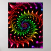 Spinning Rainbow Spiral Poster (Vorne)