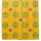 Spinning Sun Magic Duschvorhang (Vorderseite)