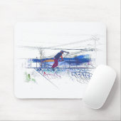 Spinning the Deck - Stunt Scooter Mousepad (Mit Mouse)