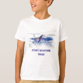 Spinning the Deck - Stunt Scooter T-Shirt (Vorderseite)