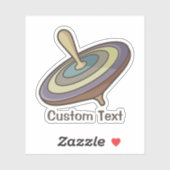 Spinning Top Aufkleber (Blatt)